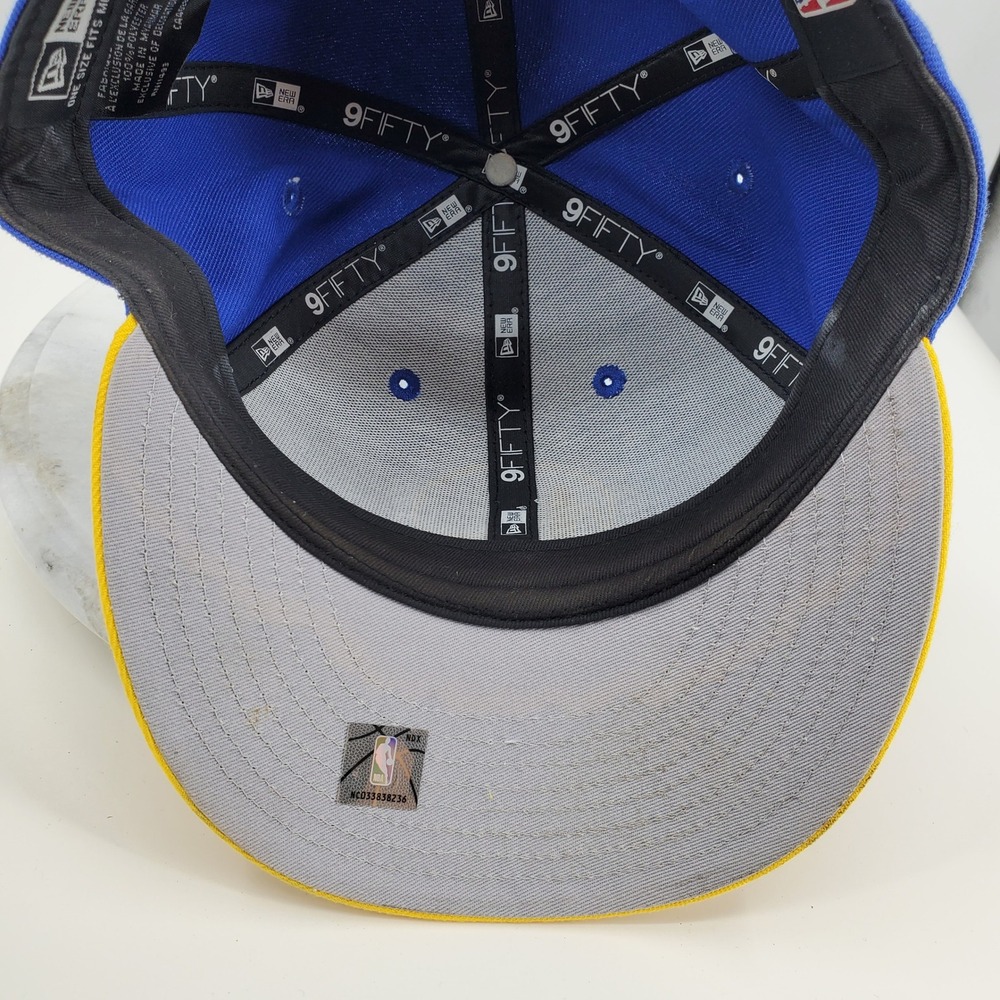 Golden State Warriors New Era 2022 NBA Finals Snapback Hat Blue Basketball - Picture 9 of 11